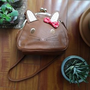 Cute bunny rabbit shoulder bag kiss lock kawaii